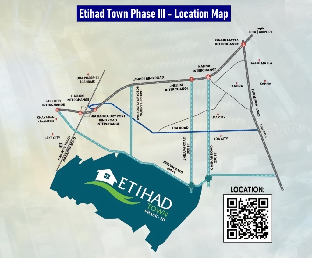 ETIHAD TOWN PHASE 3 LOCATION